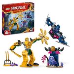 LEGO NINJAGO Arin’s Battle Mech, Action Figure Ninja Toy for 4 Plus Year Old Boys, Girls & Kids, Dragons Rising Set with Arin Minifigure and Mini Katana Sword Accessory, Action Toys, Gift Idea 71804