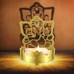 iwiio Diwali Decorations Shadow Diyas Metal Diwali Diya Diwali Tea Light Candle holder Birthday Wedding Gifts for Indian Friends Man Woman Home,Office,Holiday Decor