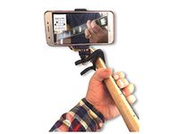 Smart-Po Smartphone Guitar Capo | Android and iPhone Compatible Dock Headstock Neck Clamp | Cell Phone Holder Aid Musicians | Electric or Acoustic Guitars