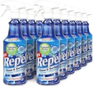Clean-X New REPEL Glass and Surface Cleaner with Barrier Technology- 32 fl. oz. – 12 Pack Cleans and repels water and soil- Professional Cleaners by UNELKO Pro