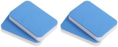 PATIKIL Table Tennis Rubber Care Sponge, 4 Pack Ping Pong Paddle Cleaning Sponge Racket Pat Cleaner, Blue White