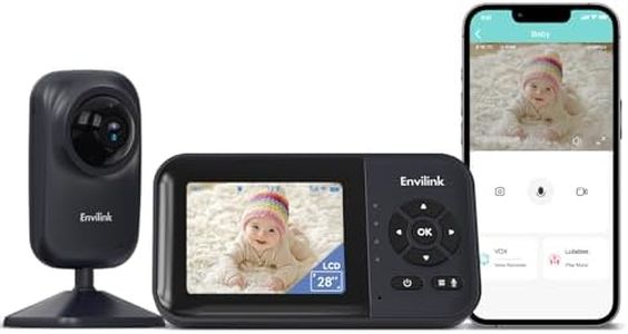 Envilink Video Baby Monitor with Night Vision, 2.8" LCD Screen Baby Camera VOX Mode Alarm and 1200ft Long Range, [Best Value] Wi-Fi Video Baby Monitor with Lullaby, Cry Analysis