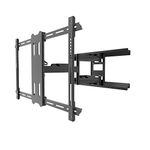 Kanto PDX650G Outdoor Full Motion Articulating TV Wall Mount for 37-inch to 75-inch TVs Up to 125 lb (56 kg) | Galvanized Steel Arms | Integrated Cable Management | Low Profile | 22" Extension | Black