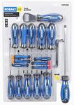 Kobalt Screwdrivers 20-Piece Plastic Handle Magnetic Screwdriver Set