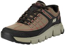 Skechers Men's Summits at Trainers, Olive Synthetic/Mesh/Black Trim, 10 UK