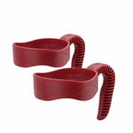 Replacement Cup Handle for YETI 30oz Cup Tumblers Coffee Cup Handle Anti Slip Travel Mug Grip Cup Holder(2PCS Red)