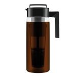 Takeya 10311 Patented Deluxe Cold Brew Coffee Maker, Plastic, Black