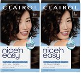 CLAIROL NICE'N EASY CRÈME PERMANENT HAIR DYE - 3 BROWN BLACK - Pack of 2
