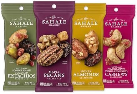 Sahale Snacks Glazed Mix Nut Blend Variety Pack, 1.5 Oz Grab & Go Bags (12 Total Packs) - Four Different Dry-Roasted Deluxe Mixed Nuts Blends Included - Non-GMO Kosher & Certified Gluten-Free Snacks