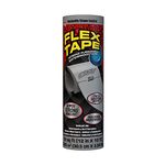 Flex Tape, 12 in x 10 ft, Gray, Original Thick Flexible Rubberized Waterproof Tape - Seal and Patch Leaks, Works Underwater, Indoor Outdoor Projects - Home RV Roof Plumbing and Pool Repairs