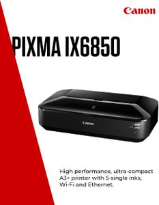 Canon PIXMA iX6850 Wireless Inkjet Printer – A3, Wi-Fi