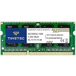 Timetec 8GB DDR3L / DDR3 1600MHz (DDR3L-1600) PC3L-12800 / PC3-12800(PC3L-12800S) Non-ECC Unbuffered 1.35V/1.5V CL11 2Rx8 Dual Rank 204 Pin SODIMM Laptop Notebook PC Computer Memory RAM Module Upgrade