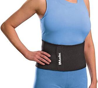 MUELLER Sports Medicine Waist Support, Belt, Back Pain Relief Support for Men and Women, Ideal for Weak, Sore, Injured Backs, Black, One Size
