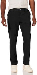 Amazon Essentials Men's Slim-Fit Casual Stretch Chino Pant, Black, 34W x 31L