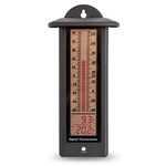 LCD Max Min Thermometer Black, Ideal For Growing Rooms, Growing Cabinets, Greenhouses