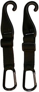 MAXOPS A Pair of Patented CJ Fence Hooks for Bat Bags, Tennis Bags, Water Bottles and Camping