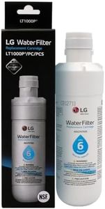 LG LT1000P - 6 Month / 200 Gallon Capacity Replacement Refrigerator Water Filter (NSF42, NSF53, and NSF401) ADQ74793501, ADQ75795105, or AGF80300704 , White