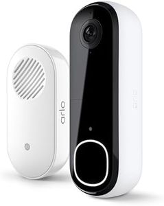 Arlo Video Doorbell 2K 2nd Generation & Chime 2 Bundle, 2K HD doorbell Camera, 2-Way Audio, Package Detection, Motion Detection and Alerts, Built-in Siren, Night Vision, AVDK4001-100CNS, White