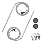 2-Pack Replacement for Masterbuilt Meat Probe with Grill Clips and Probe Grommet, Compatible with Masterbuilt Gravity Series 560/800/1050 XL & Digital Charcoal Grill + Smokers