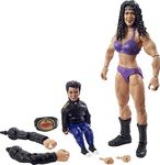 WWE GVC09​ Chyna WrestleMania Action Figure with Women’s Championship & Paul Ellering & Rocco Build-A-Figure Pieces, 6-in / 15.24-cm Posable Collectible Gift for Fans Ages 8 Years Old & Up, Red