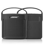 TXEsign Protective Silicone Stand Up Case with Handle Compatible with Bose SoundLink Color Bluetooth Speaker II（Dark Gray