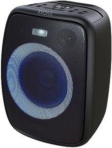 Bluetooth Speaker, DOSS PartyBoom Speaker with 60W Immersive Sound, Punchy Bass, Mixed Colors Lights, PartySync, 12H Playtime, Mic and Guitar Inputs, Portable Speaker for Indoor, Outdoor Party