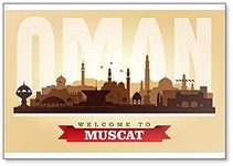 Muscat Oman City Skyline Classic Fridge Magnet