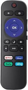 Replacement Remote Control for Onn Roku TV/TCL TV/Element TV/Hisense TV with Netflix Disney Plus HULU Sling【Only Works TV, Not Stick and Box】