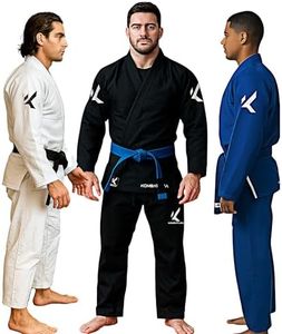 KOMBAT USA Adult Light Edition BJJ Gi Men, Jiu Jitsu Premium 100% Cotton IBJJF Approved | Kimono BJJ Gi | Complete Gi Set