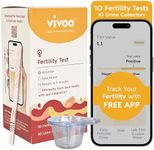 Vivoo Fertility Test, Monitor Your Ovarian Reserve at-Home, Scan & Track Your Results with Vivoo App, Individually Wrapped 10 Fsh Test Strips and 10 Urine Collector