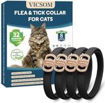 Flea Collar for Cats, 4 Pack Cat Fl