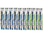 Tombow Fudenosuke Brush Pen-Hard Type&Soft Type Eaah 5 Pens Total 10 Pens Arts,Blue