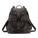 Montana West Backpack Purse for Women Soft Washed Leather Drawstring Casual Travel Backpacks, Washed Leather-coffee, M, Travel Backpacks