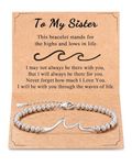 Lanqueen Gifts for Sister, Sister Gifts from Sister Brother Sister Birthday Gifts Bracelet