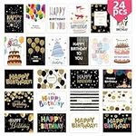 24PCS Unique Happy Birthday Cards A