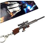 IVAAN Pubg Gun Sniper Rifle Keychain for Car/Bike/Locker (Multicolor)