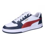 PUMA Unisex CAVEN 2.0 Sneaker, White-Mars RED-Club Navy, 10 UK