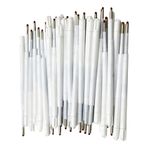 Lopenle 100 PCS Retractable Metal Ballpoint Pen Refills Bamboo Pen Sparkle Pen Refills 1.0mm Black Ink for Retractable Pes Bamboo Wood Pens in Office School Family