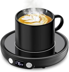 Mug Warmer Coffee Warmer for Desk with 3Temperature Control 130 ℉/150 ℉/176 ℉,2-12Hrs Auto Shut Off, Coffee Mug Warmer for Beverage, Tea, Ideal for Office and Home(Black)