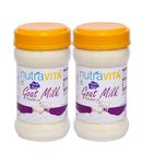 Nutra Vita Freeze Dried Goat Milk Powder 1 KG (2x500) (Natural, Gluten Free, No Added Color, Flavours or Preservatives) 1 KG Packed in 100% Food Grade reusable PET Bottle