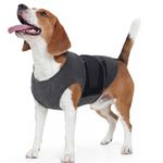IECOii Adjustable Dog Calming Shirt,Anxiety Vest for Small Dogs Calm Suit for Dogs Soft Dog Anxiety Relief Jacket Lightweight Dog Coats for Stress Relief Thunderstorm Vet Visits(DarkGray,S)