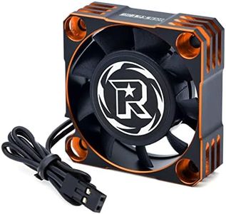 Surpass Rocket RC Cooling Fan 40x40mm 16000RPM Motor Cooling Fan Waterproof ESC Motor Cooling Fan Fit for 1/10 1/8 RC Car Truck(Orange Black)