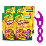 Gum Crayola Twistables Flossers 4X40ct (160ct), Multi