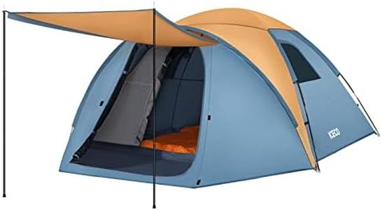 ICECO Camping Tents 4 People,4 Person Tents for Camping Waterproof Windproof Dome Tent,4 Season Tent with Screen Room,Easy Setup,with Removable Rain Fly