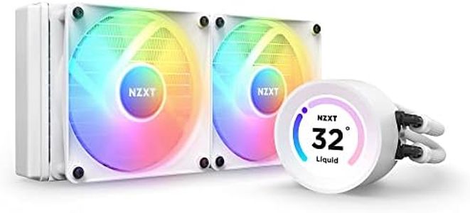 NZXT Kraken Elite 240 RGB AIO Liquid Cooler with LCD Display, 240 mm Size, White