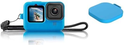 SEVAM Soft & Flexible Silicone Case Cover for GoPro Hero 12 / Hero 11 / Hero 10 / Hero 9 Action Camera (Blue)