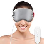 Comfheat Heated Eye Mask, Warm Eye Compress Mask for Dry Eyes, USB Electric Eye Heating Pad, Dry Eye Mask for Blepharitis, Styes, MGD Relief, Washable Silky Cover
