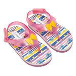 ONYC Premium Kids Butterfly Candy Flipflops || Sparkling Glitter Pink Sandals for Girls 1-4 Years (2 Years)