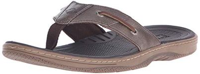 Sperry Men's Baitfish Thong (Box) Sandal, Brown, 9 M US