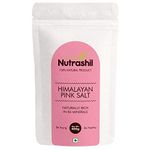 Nutrashil Himalayan Pink Rock Salt Powder 400 Grams, Natural Immunity Boosting Salt for Cooking, Fresh Sendha Namak for Weight Loss